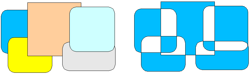 Illustration for combining objects