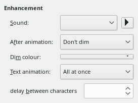 Enhanced Animation Effects Dialogue Box